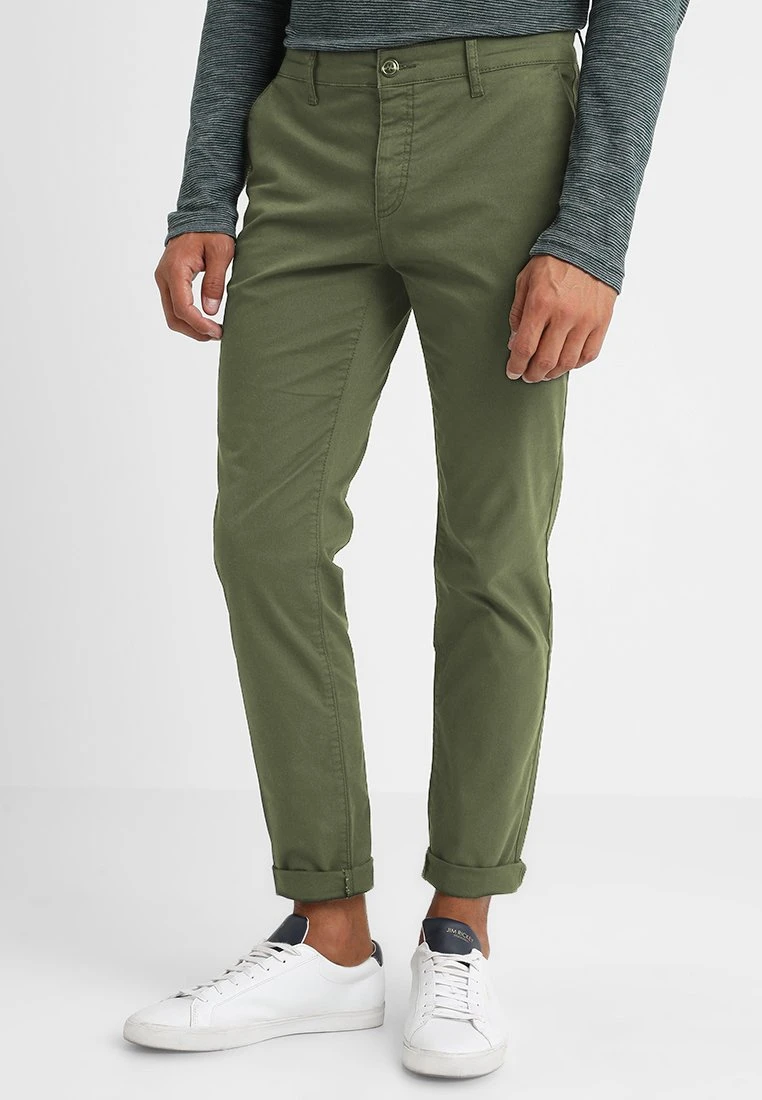 Pier One Pantalones Chinos - Dark Green 1 Pier One Pantalones Chinos - Dark Green