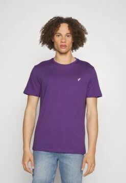 Pier One Unisex 5 Pack - Camiseta Básica - Light Blue/Purple/White -Pier One 095b9a3674da4547b14b54174212bae2