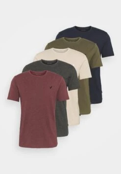 Pier One 5 Pack - Camiseta Básica - Dark Grey/Dark Blue/Olive 14 Pier One 5 Pack - Camiseta Básica - Dark Grey/Dark Blue/Olive -Pier One 0f912bddd05048f8b5cda3d15e55e149
