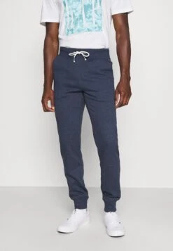 Pier One 3 Pack - Pantalones Deportivos - Mottled Light Grey/Mottled Dark Blue/Black -Pier One 1380a3a400c6490591883e6680691e6c