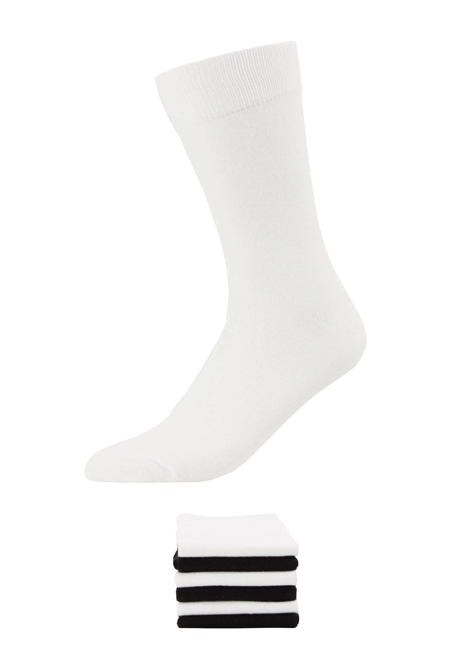 Pier One 7 Pack - Calcetines - White/Black 2 Pier One 7 Pack - Calcetines - White/Black - Imagen 2