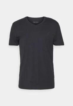 Pier One V Neck Bird Tonal 3 Pack - Camiseta Básica - Light Brown/White/Dark Blue -Pier One 16dbb85cde8744eb9c849392873d7433