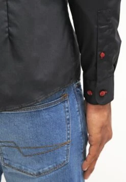 Pier One Camisa - Black/Red -Pier One 1cc26882c4194d1486a01c69112de5b1