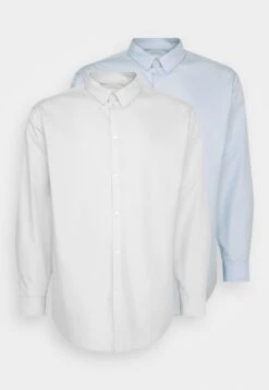 Pier One 2 Pack- Camisa Elegante - White/Light Blue -Pier One 1dcbc091ff00436fb7371d7394a1aa8f