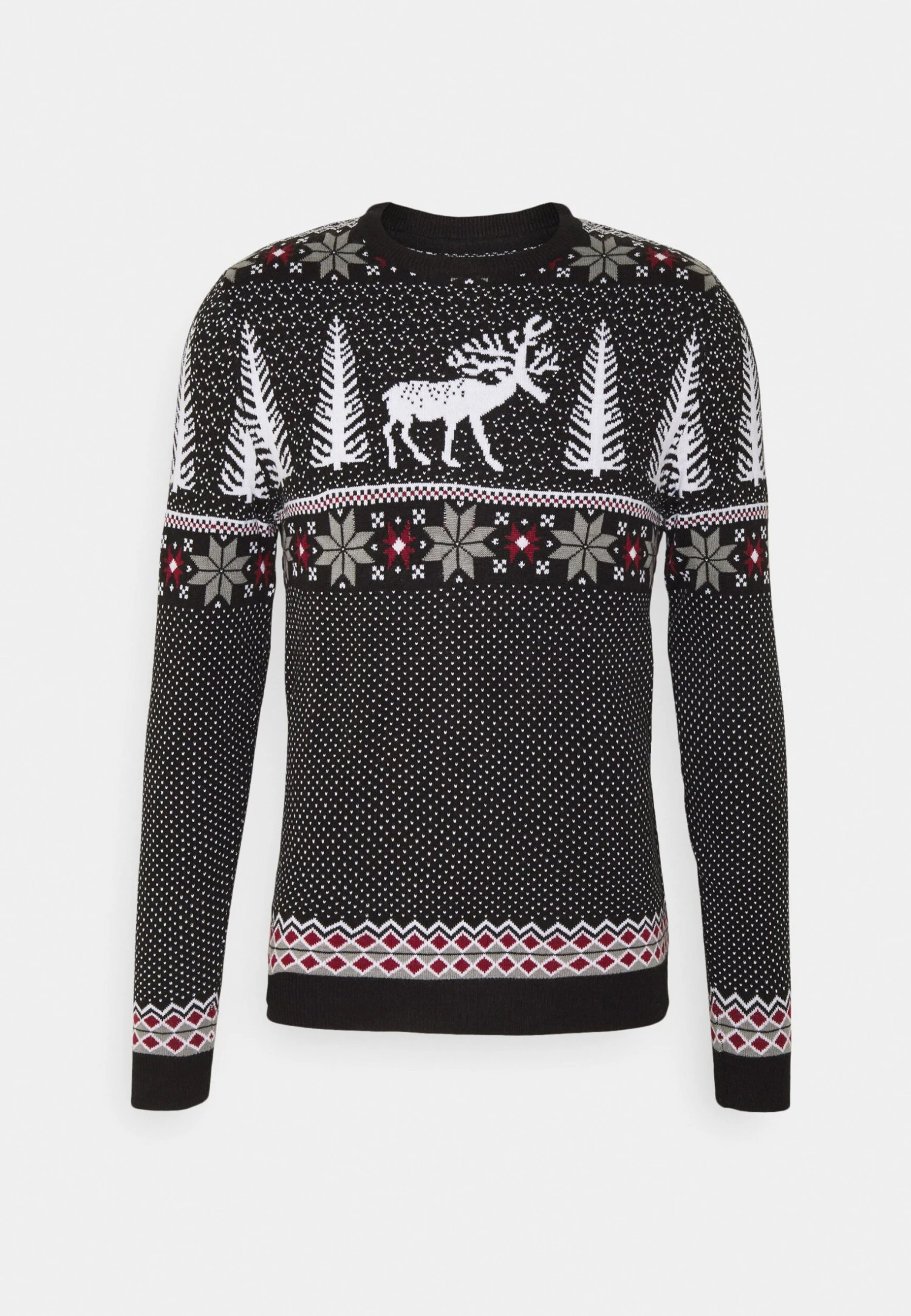Pier One Wintery Christmas Jumper- Jersey De Punto - Black 1 Pier One Wintery Christmas Jumper- Jersey De Punto - Black