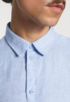 Pier One Camisa - Mottled Blue -Pier One 26fad038e1bb453fbae1f1cd8d39d1af