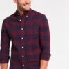 Pier One Camisa - Dark Blue/Bordeaux