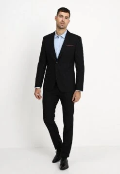 Pier One 2 Pack - Camisa Elegante - Light Blue/Dark Blue