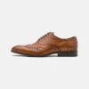 Pier One Leather - Zapatos Con Cordones - Cognac