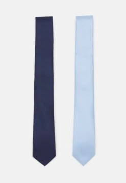 Pier One 2 Pack - Corbata - Dark Blue/Light Blue
