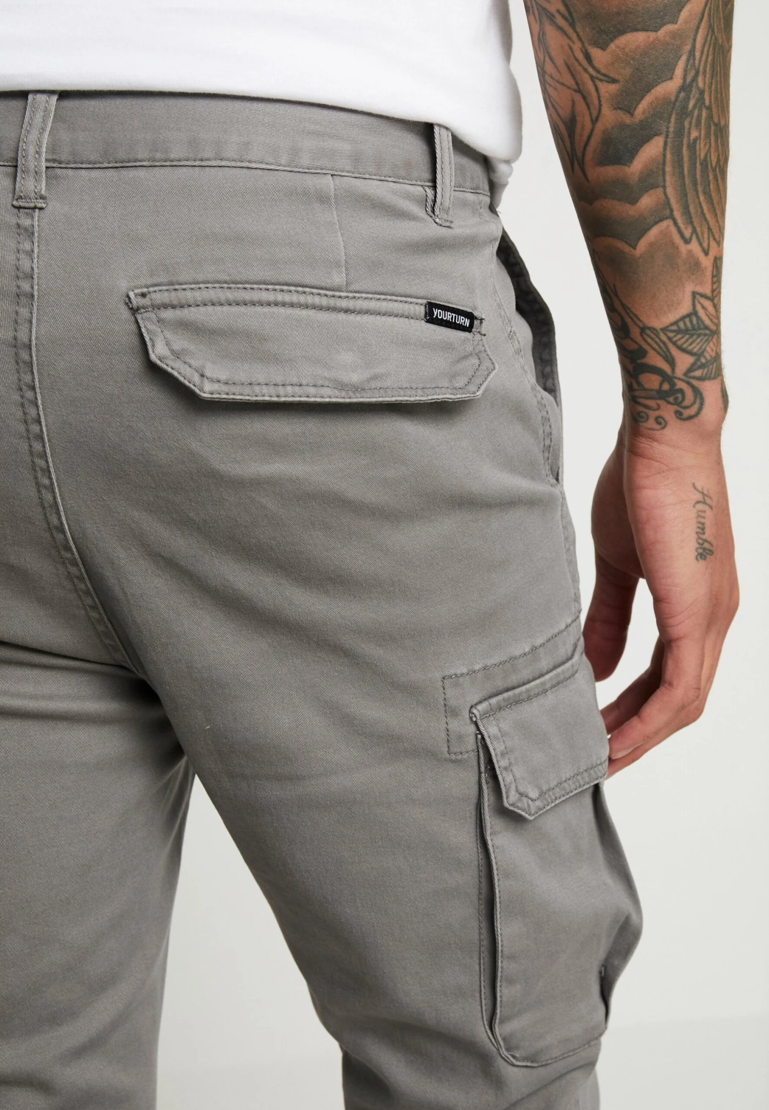 Pier One Cuffed Skinny Trouser- Pantalones Cargo - Grey 6 Pier One Cuffed Skinny Trouser- Pantalones Cargo - Grey - Imagen 6