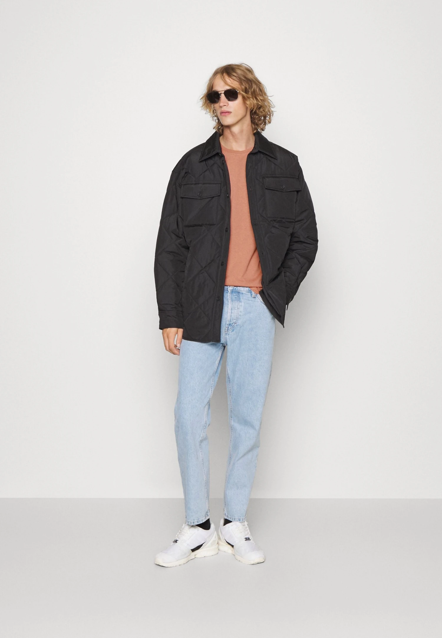 Pier One 5 Pack - Camiseta Básica - Stone/Blue/Mottled Light Grey - 1 Pier One 5 Pack - Camiseta Básica - Stone/Blue/Mottled Light Grey -