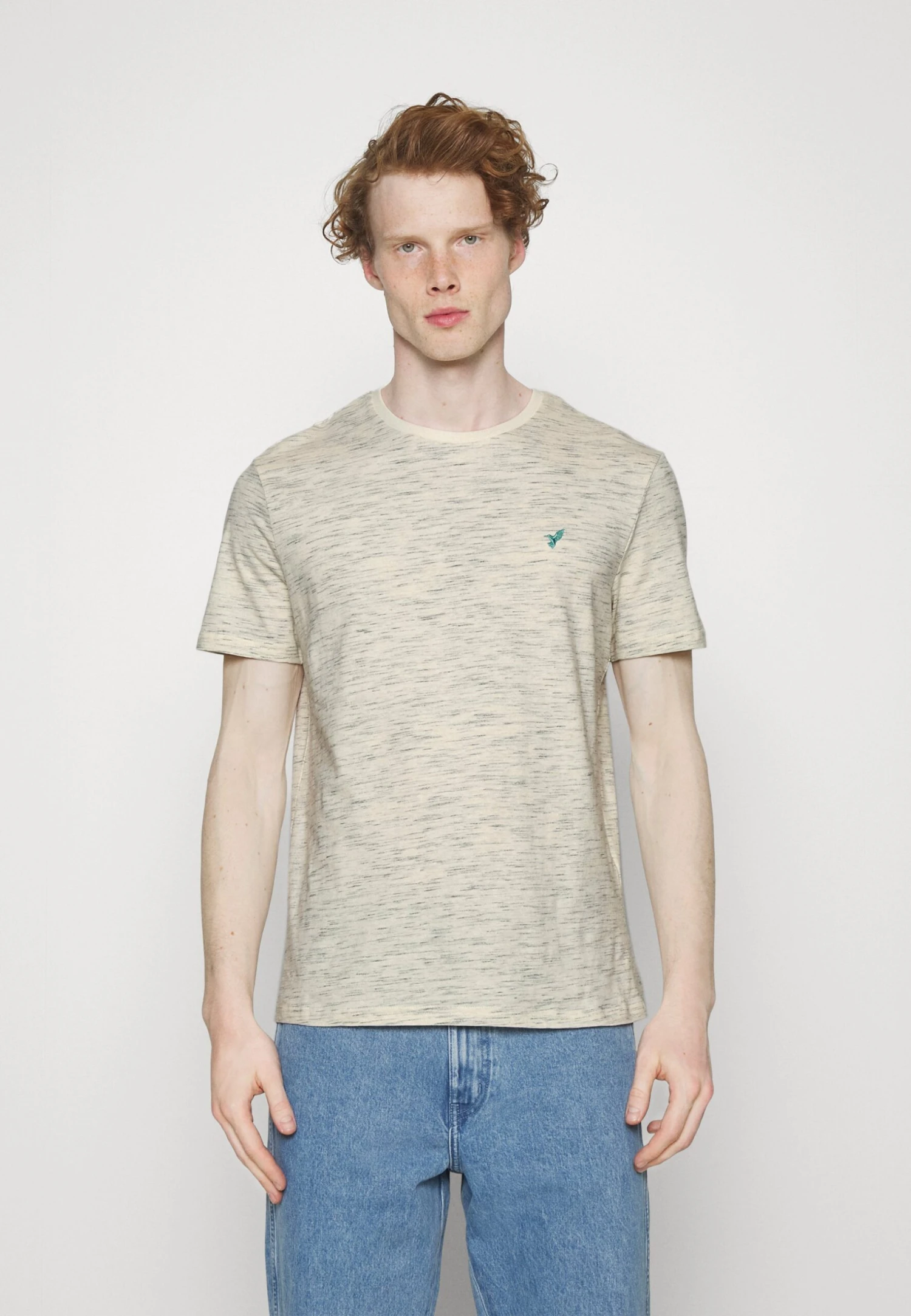 Pier One 5 Pack - Camiseta Básica - Mottled Dark Blue/Yellow/Orange 5 Pier One 5 Pack - Camiseta Básica - Mottled Dark Blue/Yellow/Orange - Imagen 5