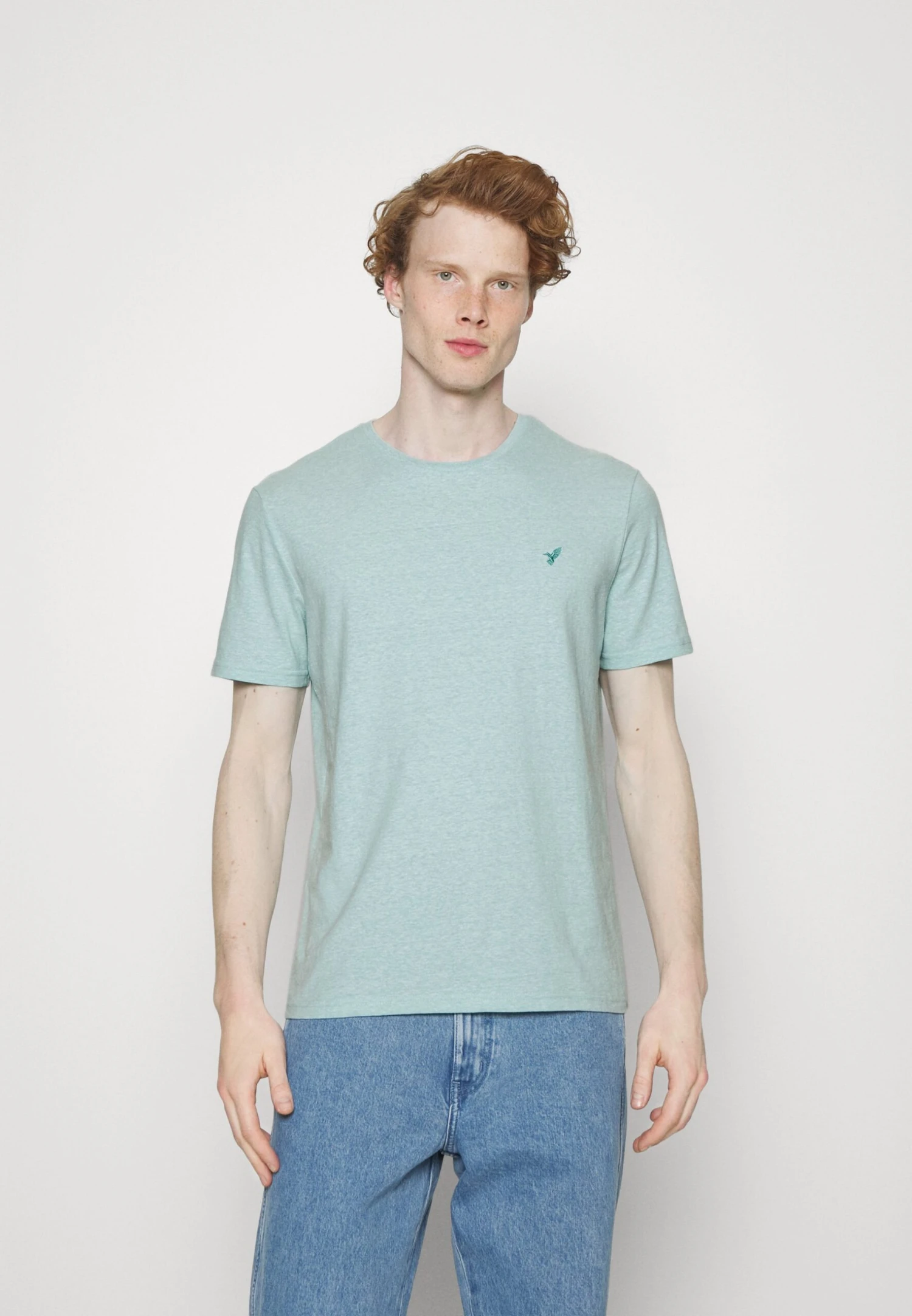 Pier One 5 Pack - Camiseta Básica - Mottled Dark Blue/Yellow/Orange 4 Pier One 5 Pack - Camiseta Básica - Mottled Dark Blue/Yellow/Orange - Imagen 4