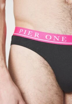 Pier One Branded Waistband Briefs 3 Pack - Braguitas - Black -Pier One 5e810e5c70554e669daddd4114c5752f