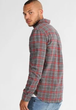 Pier One Camisa - Grey/Coral -Pier One 62192d2e542d4a69a08273483006118b