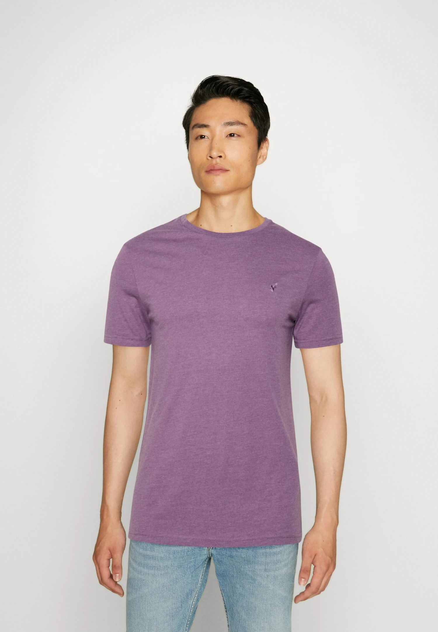 Pier One 5 Pack - Camiseta Básica - Mottled Blue/Light Green/Off-White 4 Pier One 5 Pack - Camiseta Básica - Mottled Blue/Light Green/Off-White - Imagen 4