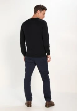 Pier One Basic Crewneck - Jersey De Punto - Black -Pier One 67feb9b1cee14abc863487c2b05bb82a