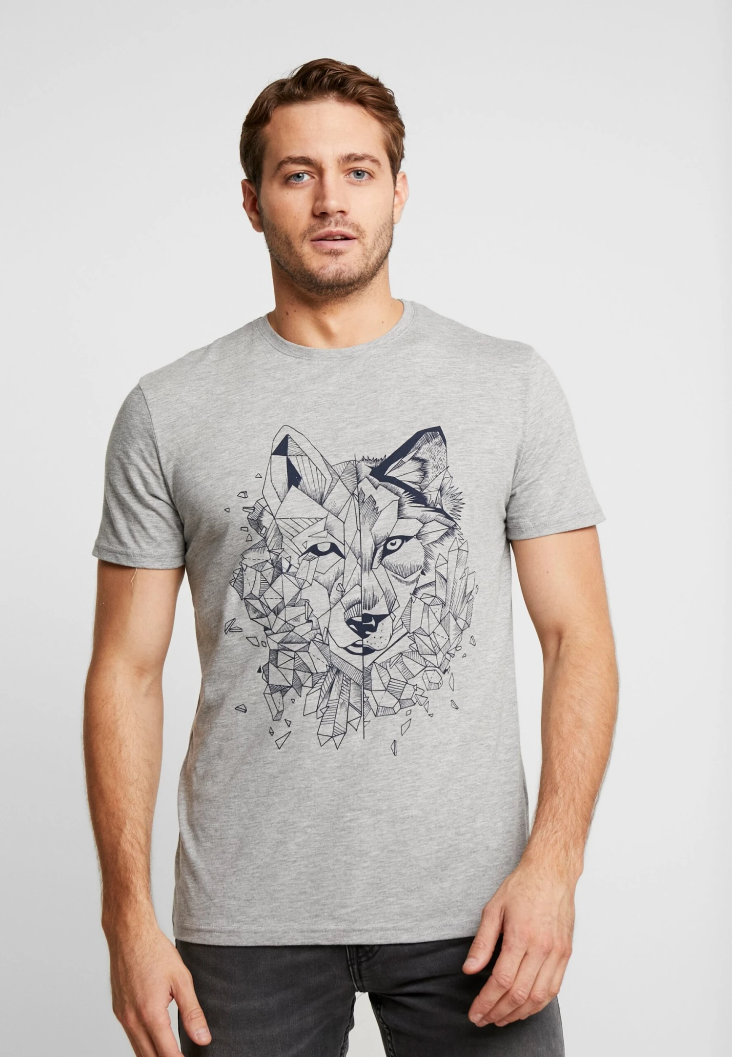 Pier One Camiseta Estampada - Mottled Grey 1 Pier One Camiseta Estampada - Mottled Grey
