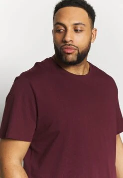 Pier One 2 Pack - Camiseta Básica - Dark Blue/Bordeaux -Pier One 75b9cd712cb74ea5b97c41eb3b6bede8