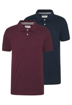 Pier One 2 Pack - Polo - Dark Blue/Bordeaux -Pier One 776db89a31b246aa84d9aeff2a53f14d