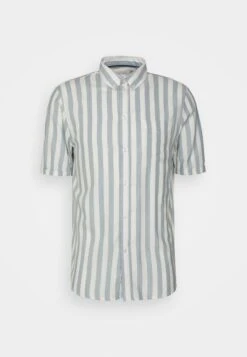 Pier One Camisa - Light Blue/White