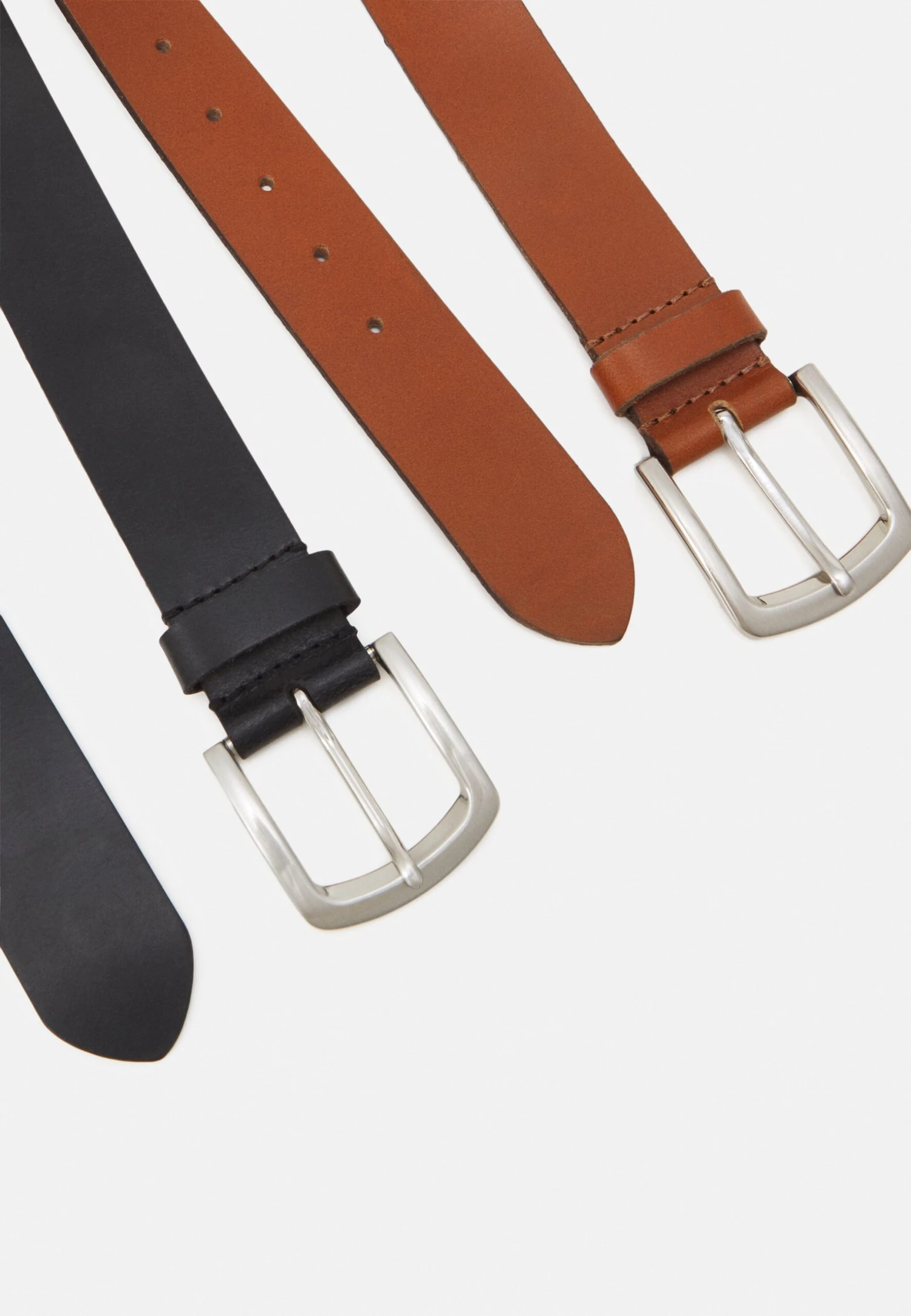 Pier One Leather 2 Pack - Cinturón - Cognac/Black 2 Pier One Leather 2 Pack - Cinturón - Cognac/Black - Imagen 2