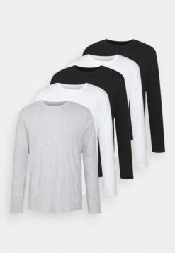 Pier One 5 Pack - Camiseta De Manga Larga - Light Grey/White/Black 13 Pier One 5 Pack - Camiseta De Manga Larga - Light Grey/White/Black -Pier One 89a801e7bd5f4f2d8a995f5d7c394e4a
