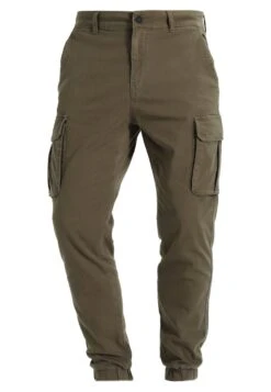 Pier One Cuffed Skinny Trouser- Pantalones Cargo - Khaki -Pier One 8b5d9a7661e7447cbc122a53d9869344