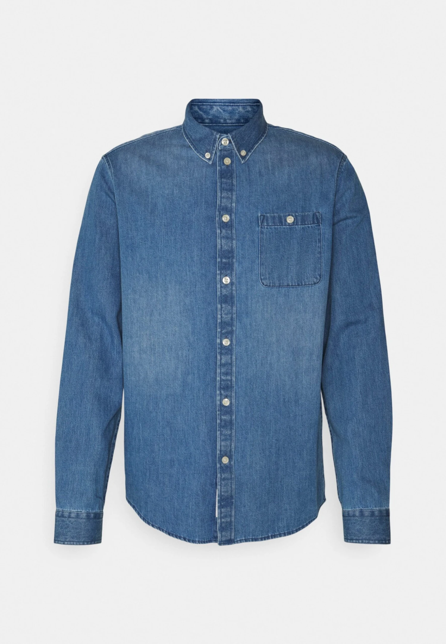 Pier One Denim Shirt - Camisa - Blue Denim 1 Pier One Denim Shirt - Camisa - Blue Denim