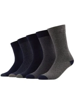 Pier One 5 Pack - Calcetines - Dark Blue/Mottled Grey