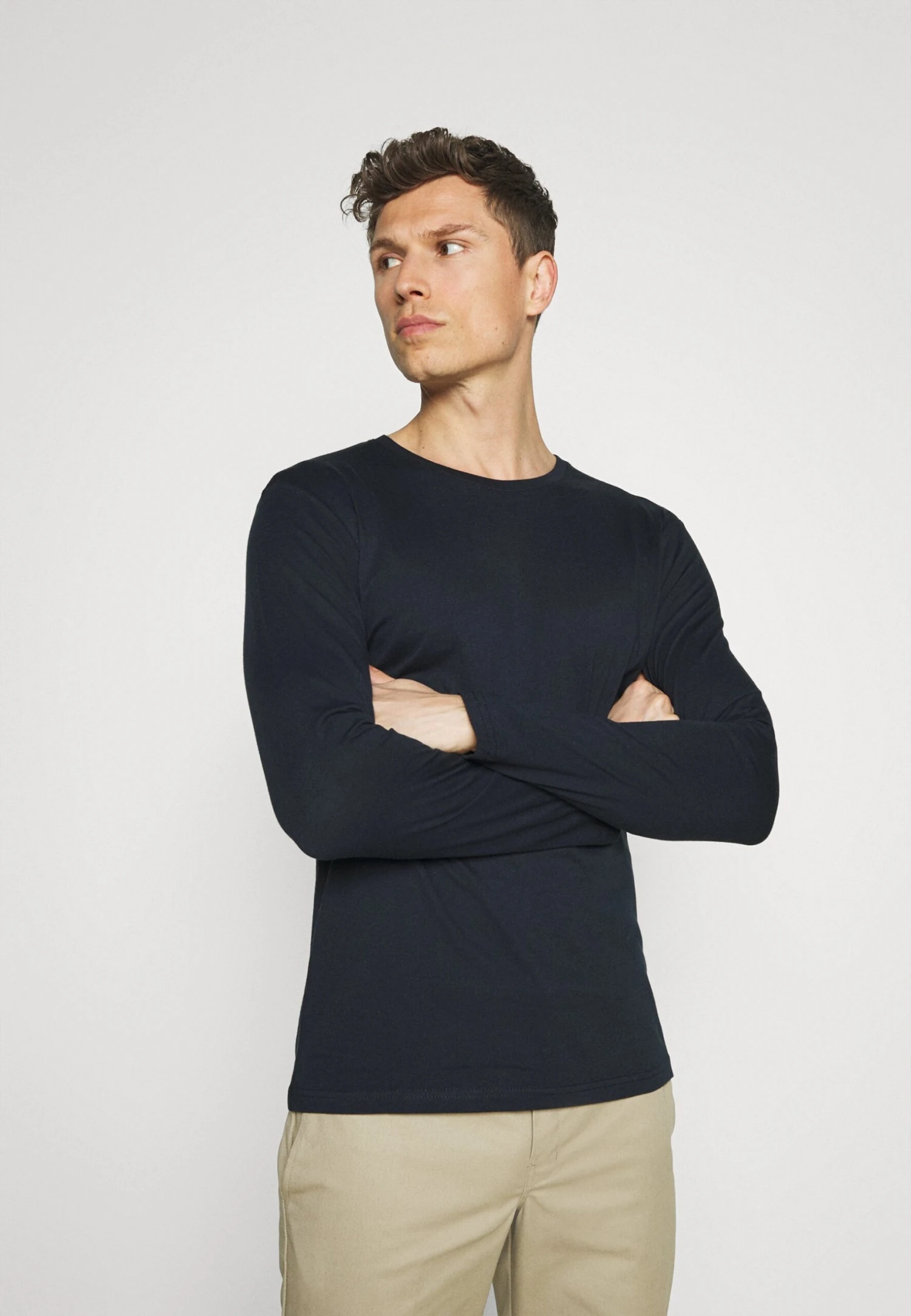 Pier One 2 Pack - Camiseta De Manga Larga - Dark Blue/Mottled Grey 4 Pier One 2 Pack - Camiseta De Manga Larga - Dark Blue/Mottled Grey - Imagen 4