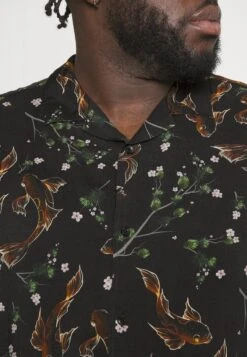 Pier One Asian Print Resort - Camisa -Black -Pier One b5f7243596e14f49a1306bb57650336c