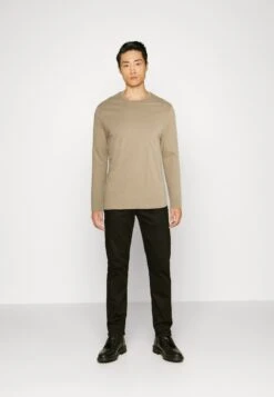 Pier One 5 Pack - Camiseta De Manga Larga - Tan/Light Blue/White