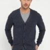 Pier One Chaqueta De Punto - Mottled Blue