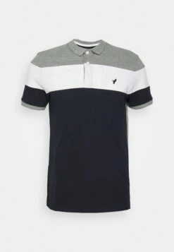 Primera página 35 Pier One Polo - Grey/White/Dark Blue