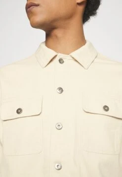 Pier One Undyed Twill- Chaqueta Vaquera - White -Pier One d72bf7cf76b04ba396f021941020b1bc