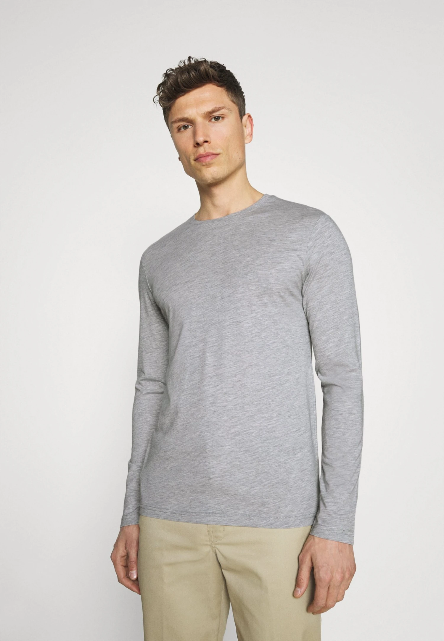 Pier One 2 Pack - Camiseta De Manga Larga - Dark Blue/Mottled Grey 2 Pier One 2 Pack - Camiseta De Manga Larga - Dark Blue/Mottled Grey - Imagen 2