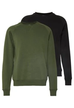 Pier One 2 Pack - Sudadera - Khaki/Black