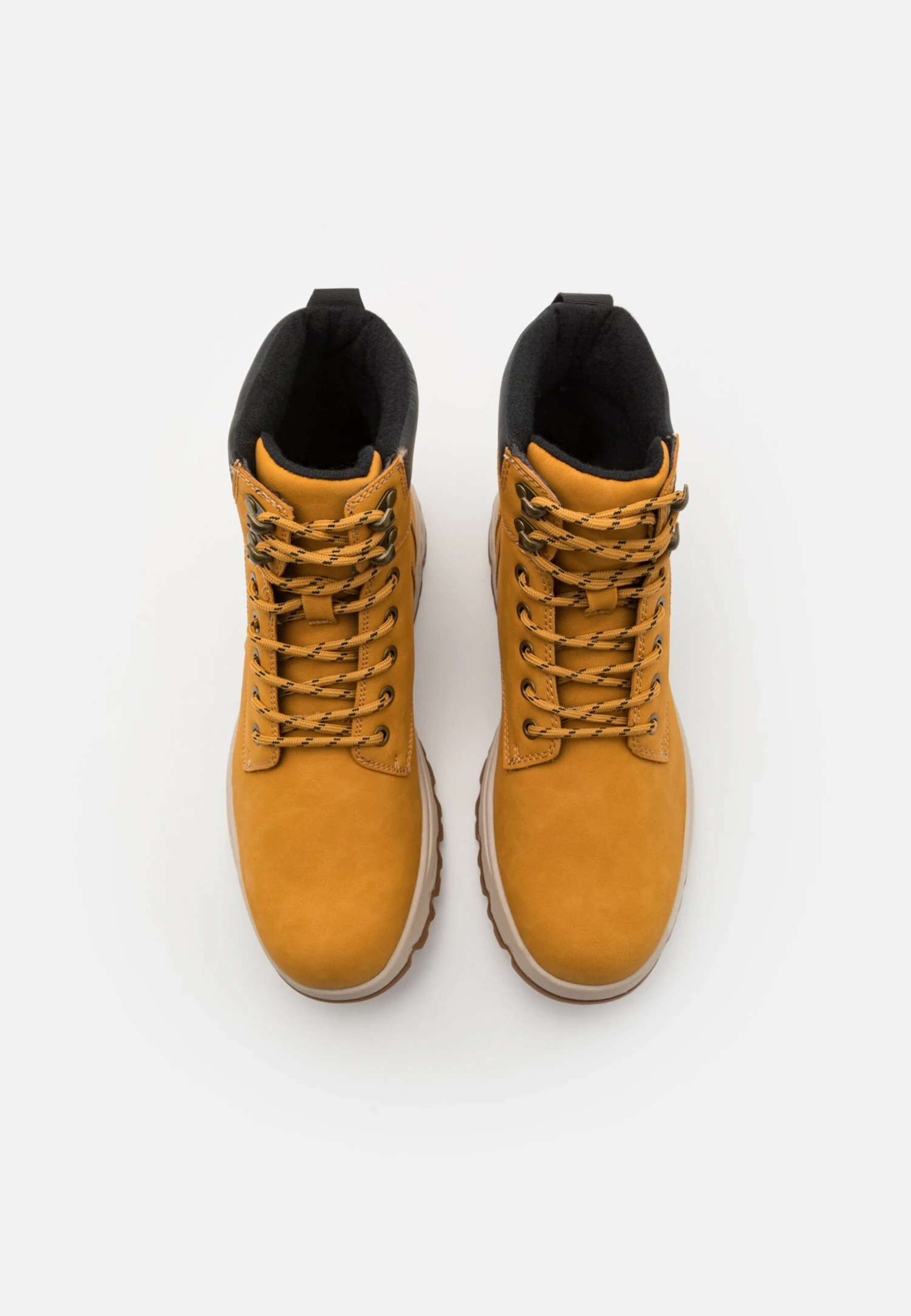 Pier One Botines Con Cordones - Yellow 4 Pier One Botines Con Cordones - Yellow - Imagen 4