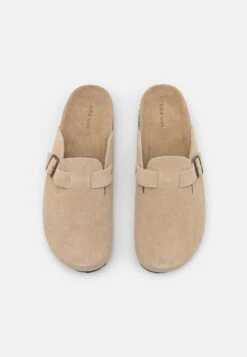 Pier One Leather Unisex - Pantuflas - Beige -Pier One fb9c0aed91d14aa2a90f9e1af6a1df5d
