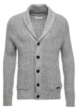 Pier One Chaqueta De Punto - Mottled Dark Grey -Pier One fba2109b74be46bdafe437909b97f227